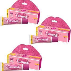 Kit 3 Unidades Hidratante Labial Carmed Bff Rosa Glitter 10g
