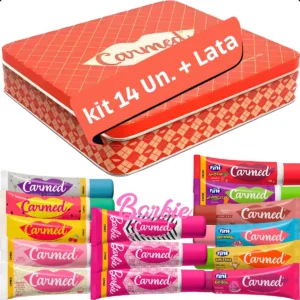Kit Carmed Completo Exclusivo Coleção 14 Unidades + Lata